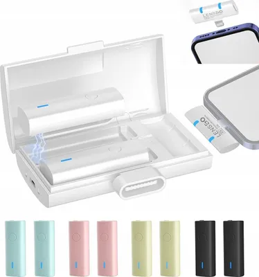 Immagine prodotto di LENSGO 2x Microfono senza fili Caricabatterie da bordo iPhone / 518C Lightning