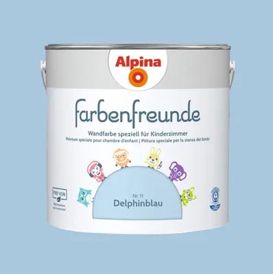 Produktbild von Alpina Farbenfreunde Nr. 11 Delphinblau 2,5 Liter matt