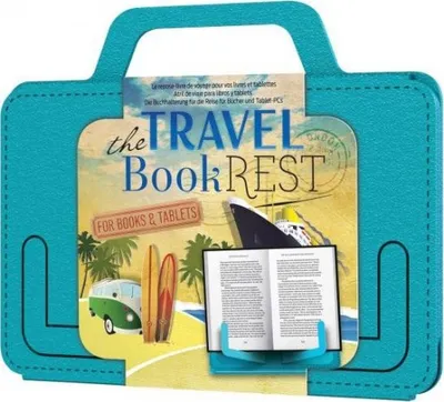 Image de Serre-livres The Travel BookRest bleu été