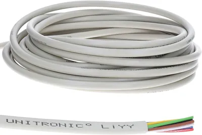 Immagine prodotto di 10 metri Lapp 0028407 UNITRONIC LiYY Cavo dati in PVC 7 x0,34 mm² I Cavo di segnale I Cavo a campana I Cavo LED di prolunga a 7 conduttori I Cavo a saldare per circuito stampato