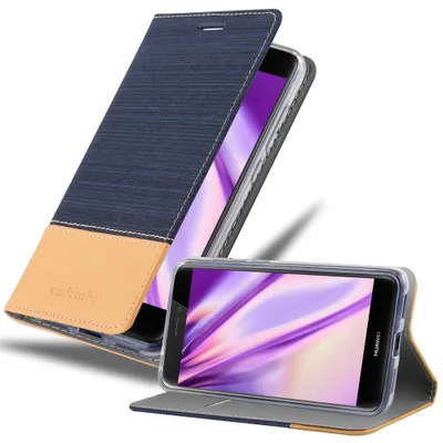 Image de Cadorabo Housse pour Huawei P8 LITE 2017 / P9 LITE 2017 Housse en bleu Housse pour portable Etui Book Case Cover