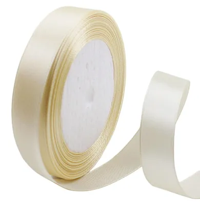 Satinschleifenband Elfenbein 15 mm x 22 m