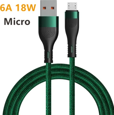Imagen del producto de Cable de nylon trenzado, con conector tipo C, para carga rápida. Compatible con iPhone 13, Huawei, Xiaomi y otros dispositivos. Longitud: 1 metro. Incluye conector micro USB