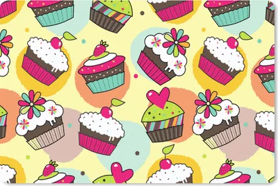 Produktbild von MuchoWow® Mauspad Mousepad Mädchen - Cupcake - Schnittmuster - Mädchen - Kinder - Baby 27x18 cm - Mousepads - Maus Mat - Pad - Mausunterlage - Büroartikel - Desk Matten