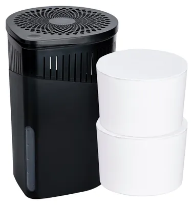 Produktbild von WENKO Raumentfeuchter Mod. Drop Schwarz 2 x 1000 g, für Räume bis ca. 80 m³