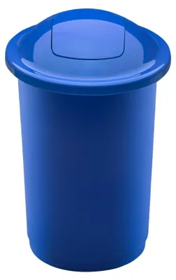Image de Plafor - Poubelle à couvercle 50 l – Tri sélectif - Bleu