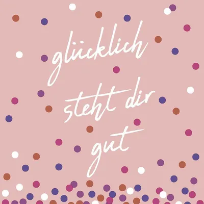 Produktbild von RP 20 Servietten Gut - Glücklich steht Dir 33x33cm