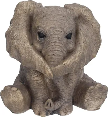 Image de Statue d'éléphant en résine Artisanat Eléphant mignon Ornement Décoration de la maison pour le salon Chambre à coucherType 1