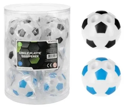 Image de Taille-crayon en plastique Football (12 pièces) - STARPAK