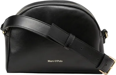 Produktbild von Marc O'Polo Leder Umhängetasche Dini Crossbody Bag Black schwarz