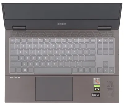 Productafbeelding van Silikon toetsenbordbeschermer voor 15.6" en 16.1" laptops, transparant