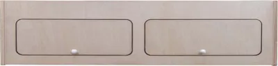 Produktbild von monster-shop Hängeschrank, Birkensperrholz Natur, 100x25x25cm, für Wohnwagen, Wohnmobil & Camper, Soft-Close Scharniere, Druckgriffe, vorgebohrte Löcher, inkl. Befestigungssatz, 2 Türen mit Trennwand, 7.5kg
