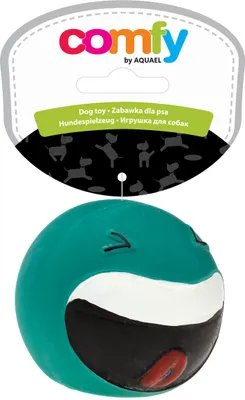 Produktbild von COMFY Gummihundespielzeug Smile 6,5 cm Sea – Quietscher für mittelgroße Hunde – 4 Farben erhältlich