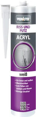 Produktbild von Primaster Riss und Putz-Acryl weiß 310 ml