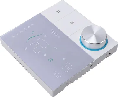 Produktbild von Intelligenter WLAN-Thermostat mit App-Steuerung und kapazitivem Touch-Button für Warmwasserboiler, Weiß