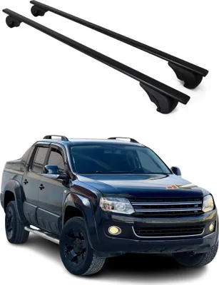 Produktbild von Dachträger Grundtäger für VW Amarok mk1 2010-2022 75kg Metall Schwarz 2 tlg
