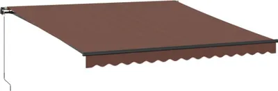 Obrázok produktu pre vidaXL Markíza manuálna hnedá 400x300 cm