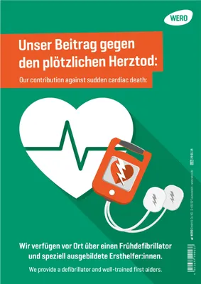 Produktbild von Hinweisschild: Defibrillator vorhanden