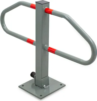 Produktbild von Bituxx Parkplatzsperre Parkbügel Parkplatzbügel Absperrpfosten Klappbar Poller abschließbar (1 Pfosten) MS-17327