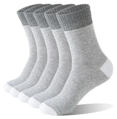 Image de Chaussettes thermiques pour hommes - 5 paires, chaudes et épaisses