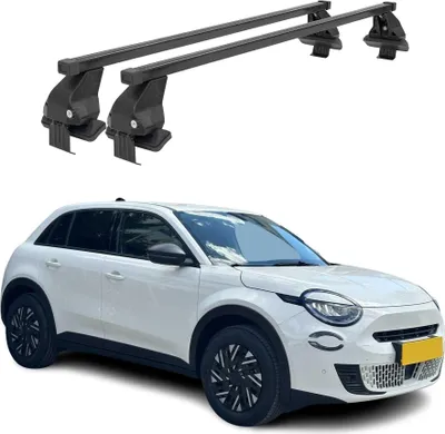 Obrázok produktu pre Základňa strešného nosiča Menabo pre Fiat 600E/600 2023-2025 oceľová čierna 2ks