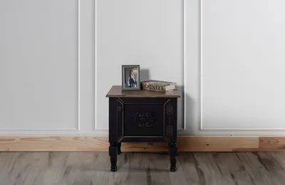 Image de Skye Decor, table de chevet Ada - Noir, tables de chevet et armoires, noir, MDF, 240 x 220 cm