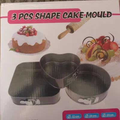 Produktbild von 7&7 Kuchenbackform Set mit 3 Formen aus Metall