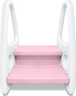 Obrázek produktu pro LZQ Dětská stolička s 2 stupni Learning Tower Toddler Step Stool Standing Child Stool Pink