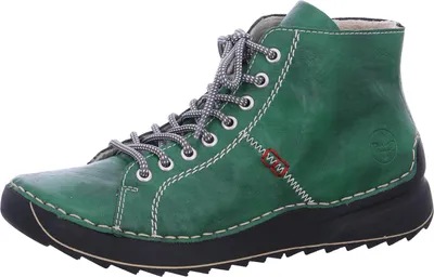 Produktbild von Rieker Damen Stiefelette mit Schnürung sportliches Design 71510, Größe:39 EU, Farbe:Grün