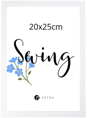 Obrázok produktu pre Rám na fotografie MULTI-SWING SW2025W, biely, 20x25 cm, vyrobený z MDF, so sklom, vhodný na postavenie alebo zavesenie