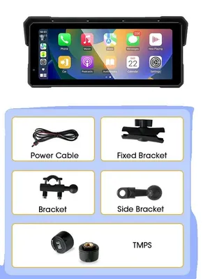 Produktbild von Motorradkamera, 8,1 Zoll Bildschirm, Dual-Kamerasystem, 8.1 inch_TMPS