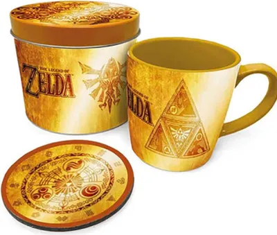 Immagine prodotto di The Legend of Zelda - Triforza d'oro - Set regalo in latta di metallo