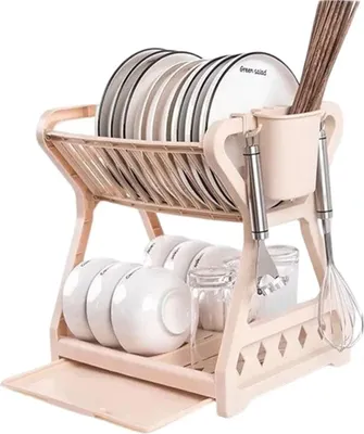Image de Egouttoir pliable, Couleur:Abricot