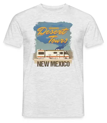 Produktbild von Spreadshirt Breaking Bad Desert Tours New Mexico Männer T-Shirt, S, Grau meliert