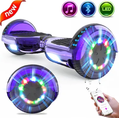 Produktbild von GeekMe Hoverboard 6,5 Zoll Hoverboard Kinder Starker Dual Motor,Bluetooth Lautsprecher,LED,Hoverboards für Kinder und Jugendliche