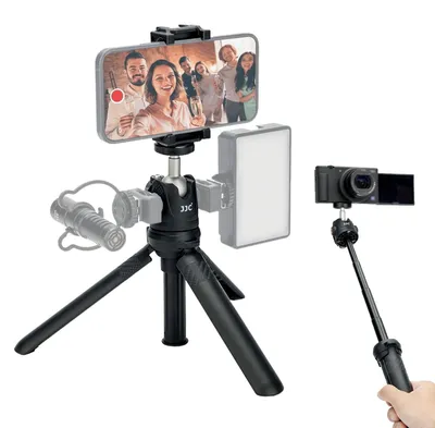 Zdjęcie produktu dla Solidchoice - Mini statyw do telefonu, 2-w-1, rozkładany statyw do aparatu