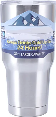 Produktbild von Isolierbecher, 30 oz, Trinkbecher aus Edelstahl mit Deckel für Sport, Camping, Picknick, Silber