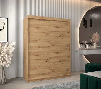 Obrázok produktu pre Skriňa s posuvnými dverami v šírke 150 cm TIMEA - dub artisan