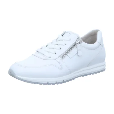 A white Gabor Comfort sneaker is shown against a white background.