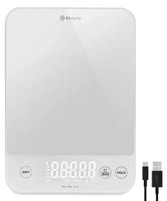 Produktbild von Etekcity USB Küchenwaage,10kg Küchenwaage Digital, Präzisionswaage 1g genau