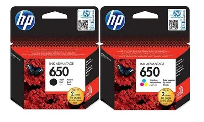 Produktbild von Tinte HP 650 CZ102AE + CZ101AE CMYK Originalset 6,5ml + 5ml