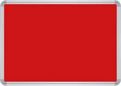 Produktbild von Stellwandtafel beidseitig Filz B1600xH600xT22mm rot