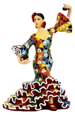 Immagine prodotto di Mosaico: Figurina di 9 cm raffigurante ballerini di flamenco tedeschi