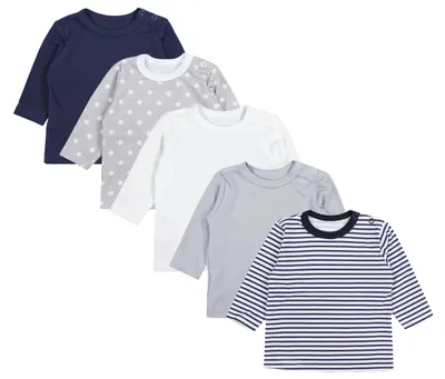 Produktbild von TupTam Baby Jungen Langarmshirt 5er Pack, Farbe: Farbenmix 1, Größe: 104