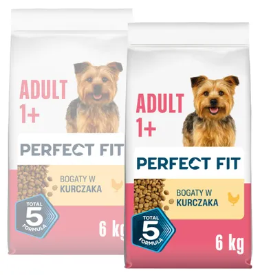 Produktbild von Perfect Fit 2x6kg Trockenfutter für kleine Hunde mit Huhn
