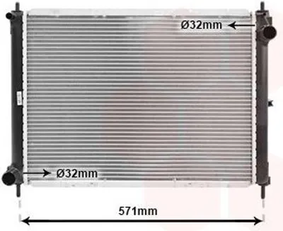 Produktbild von VAN WEZEL 13002249 Kühler Wasserkühler Motorkühler für NISSAN MICRA III (K12)