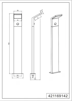 Produktbild von TRIO 421169142 900lm anthrazit