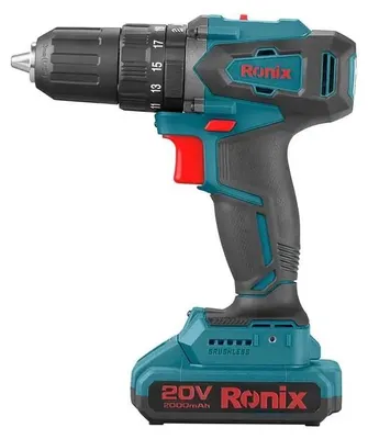 Produktbild von Ronix Akku-Schlagbohrschrauber-Set 20V bürstenlos 13mm - 45 Nm - 8900K