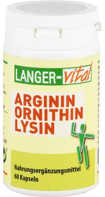 Produktbild von Arginin/Ornithin 1000mg/TG, 60 St. Kapseln