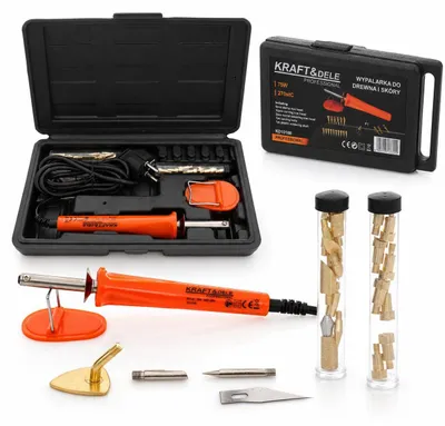 Produktbild von Kraft&Dele KD10188 Holzlöt-/Brennkolben, Leder